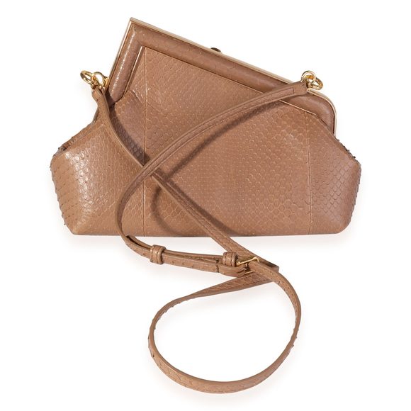 Fendi Tan Python Small First Bag - Picture 3 of 8